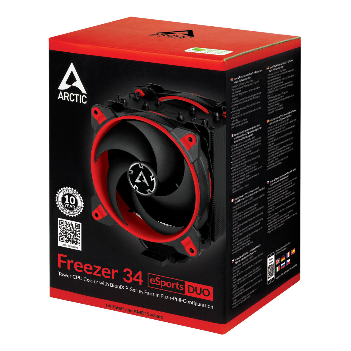 ARCTIC Freezer 34 eSports DUO - Processor Air Cooler - 120mm