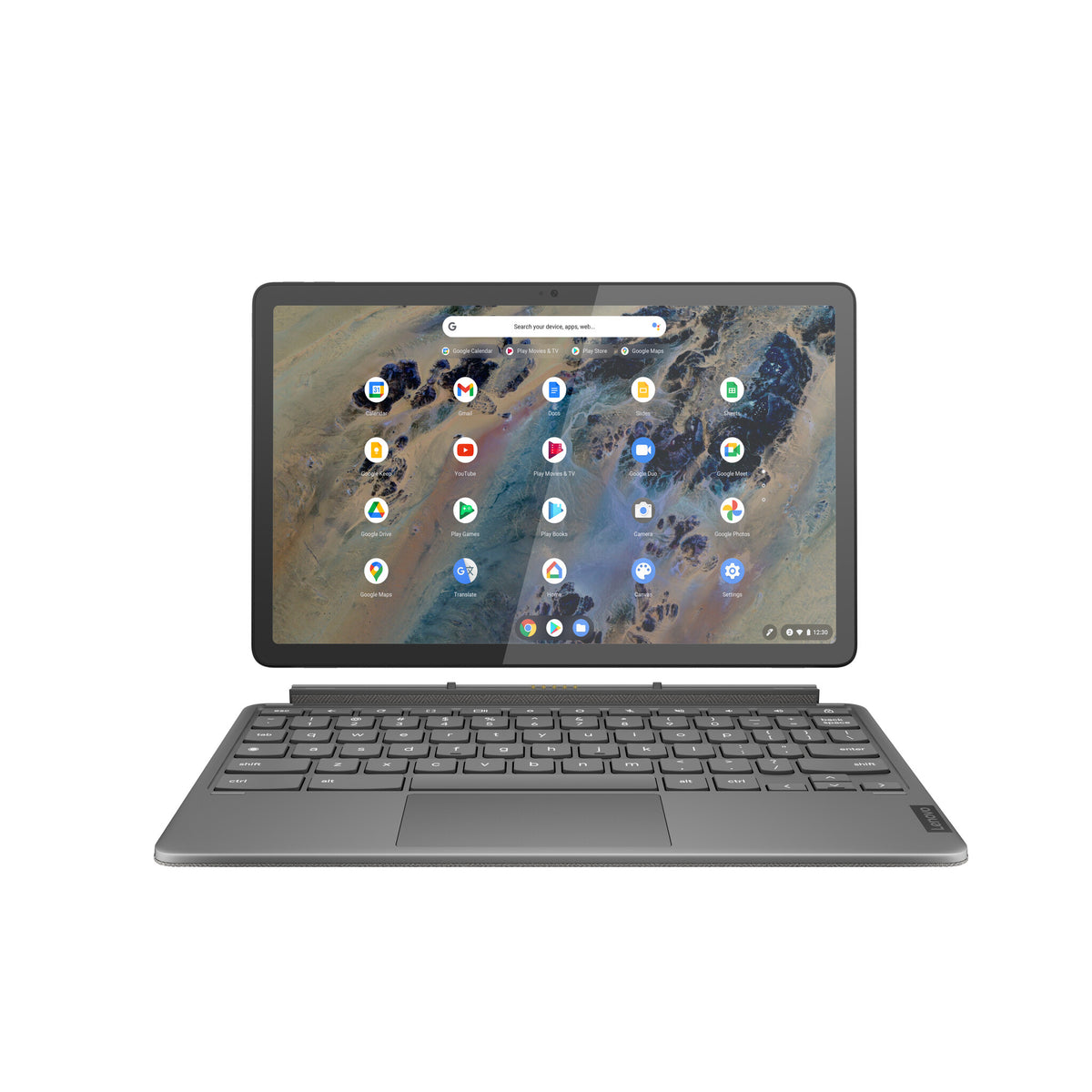 Lenovo IdeaPad Duet 3 Chromebook - 27.8 cm (10.9&quot;) - Touchscreen - Qualcomm Snapdragon 7c Gen 2 - 8 GB LPDDR4x-SDRAM - 128 GB eMMC - Wi-Fi 5 - ChromeOS - Grey