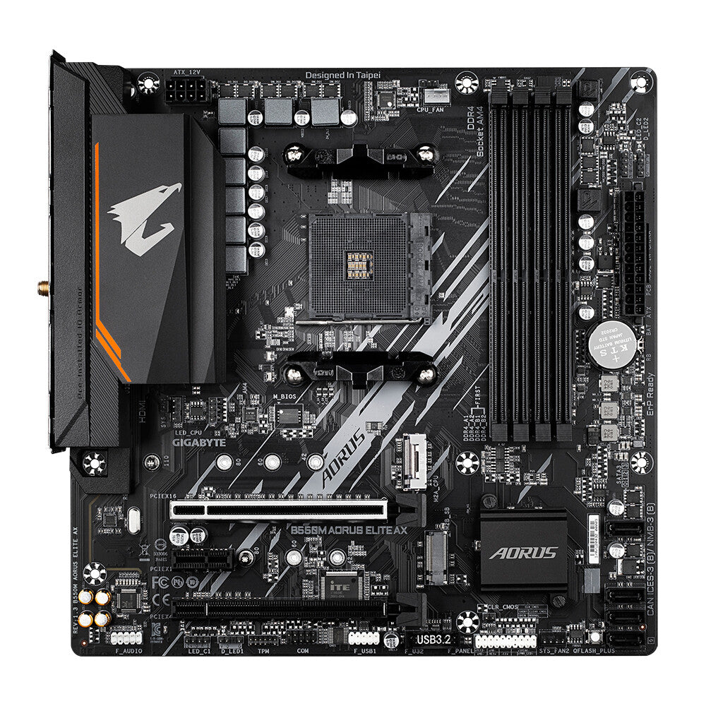 Gigabyte B550M AORUS ELITE AX ATX motherboard - AMD B550 Socket AM4