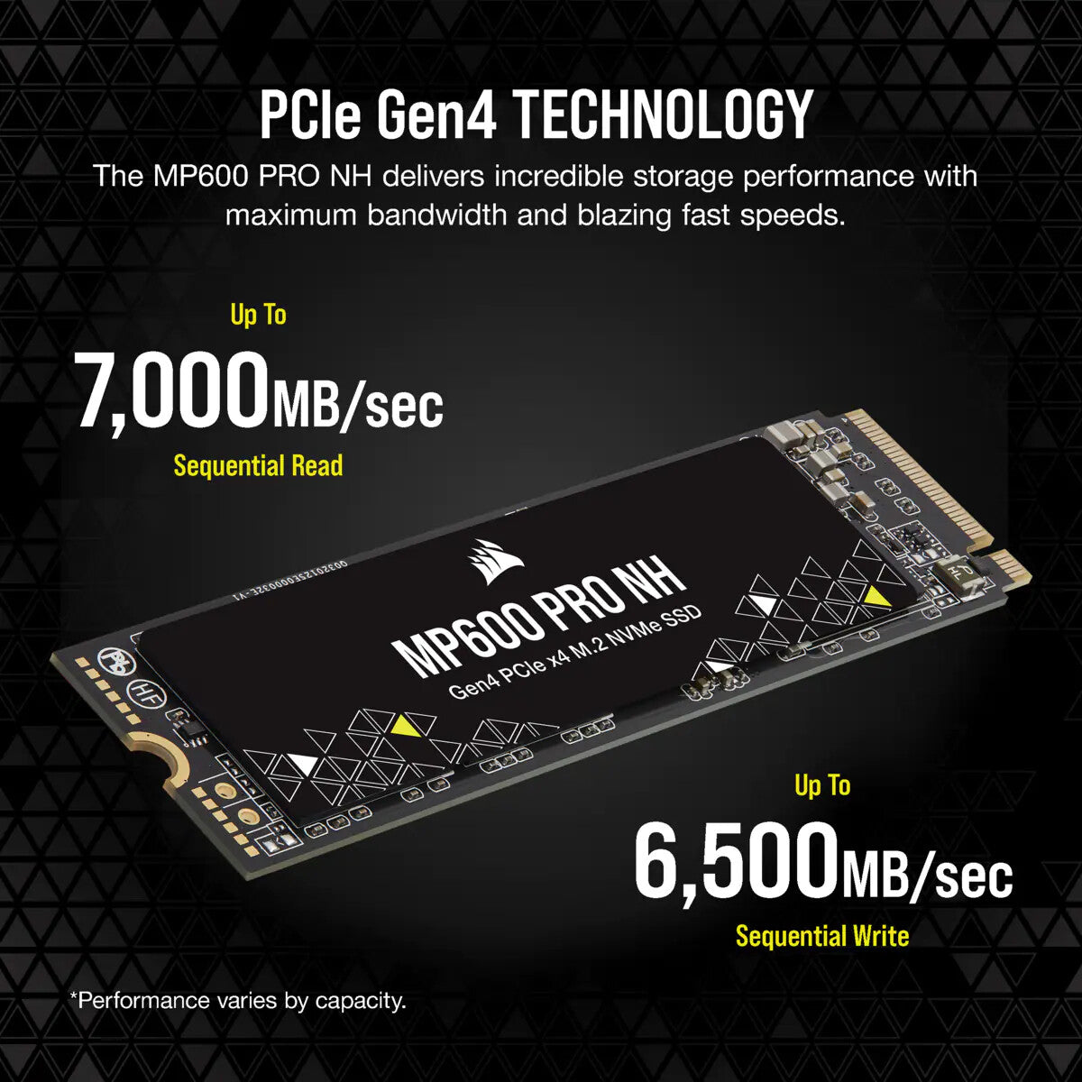 Corsair MP600 PRO NH - PCI Express 4.0 3D TLC NAND NVMe M.2 SSD - 2 TB