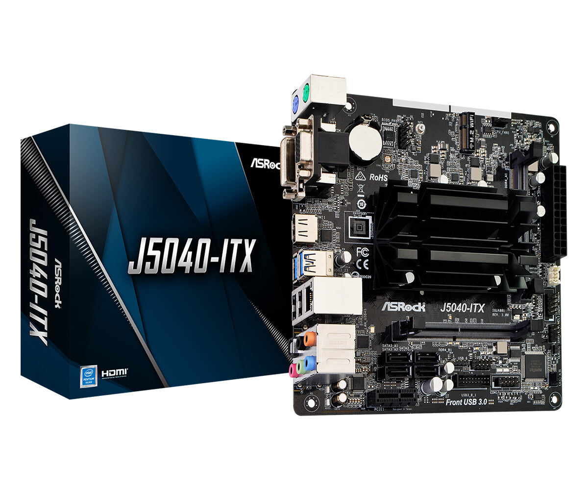 Asrock J5040-ITX Mini ITX motherboard - Integrated CPU