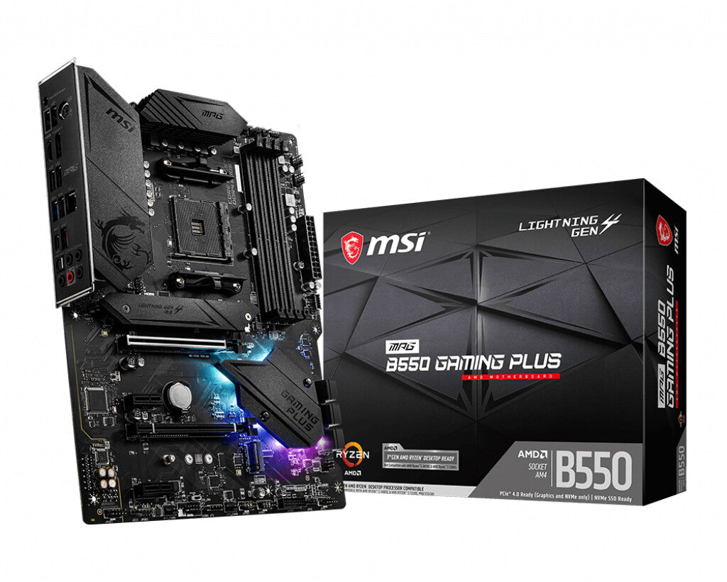 MSI MPG B550 Gaming Plus ATX motherboard - AMD B550 Socket AM4