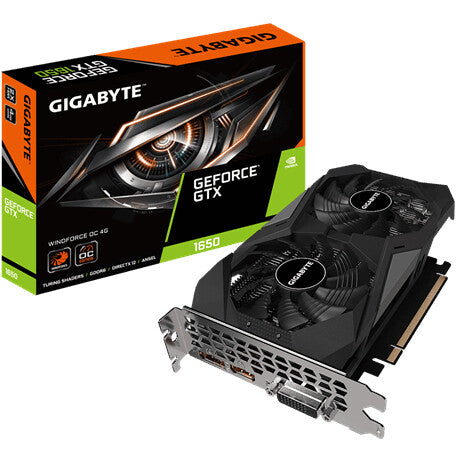 GIGABYTE Windforce OC - NVIDIA 4 GB GDDR6 GeForce® GTX 1650 graphics card