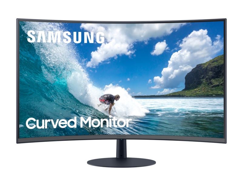 Samsung C24T550FDR 61 cm (24&quot;) 1920 x 1080 pixels Full HD Blue, Grey Monitor