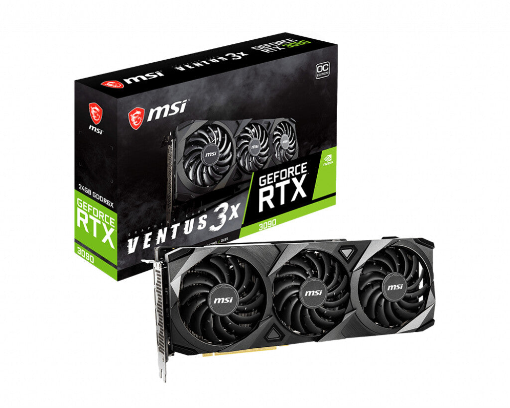 MSI VENTUS 3X OC - NVIDIA 24 GB GDDR6X GeForce RTX 3090 graphics card