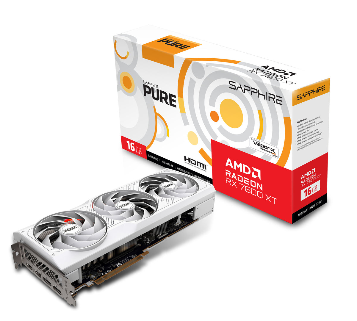 Sapphire PURE - AMD 16 GB GDDR6 Radeon RX 7800 XT graphics card