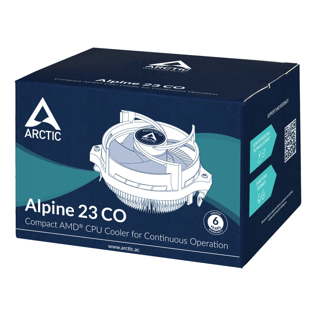 ARCTIC Alpine 23 CO - Compact AMD Air Processor Cooler - 90mm