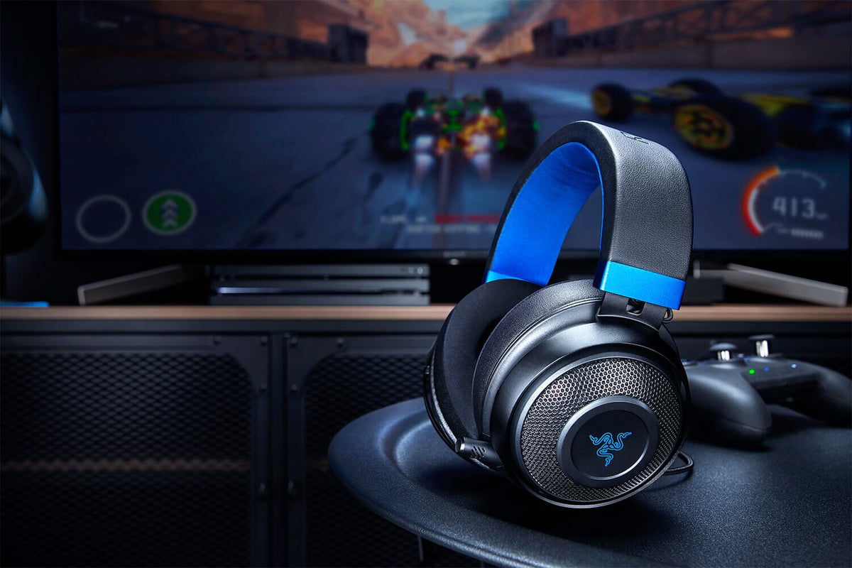 Razer Kraken for Console - Wired Gaming Headset in Black / Blue