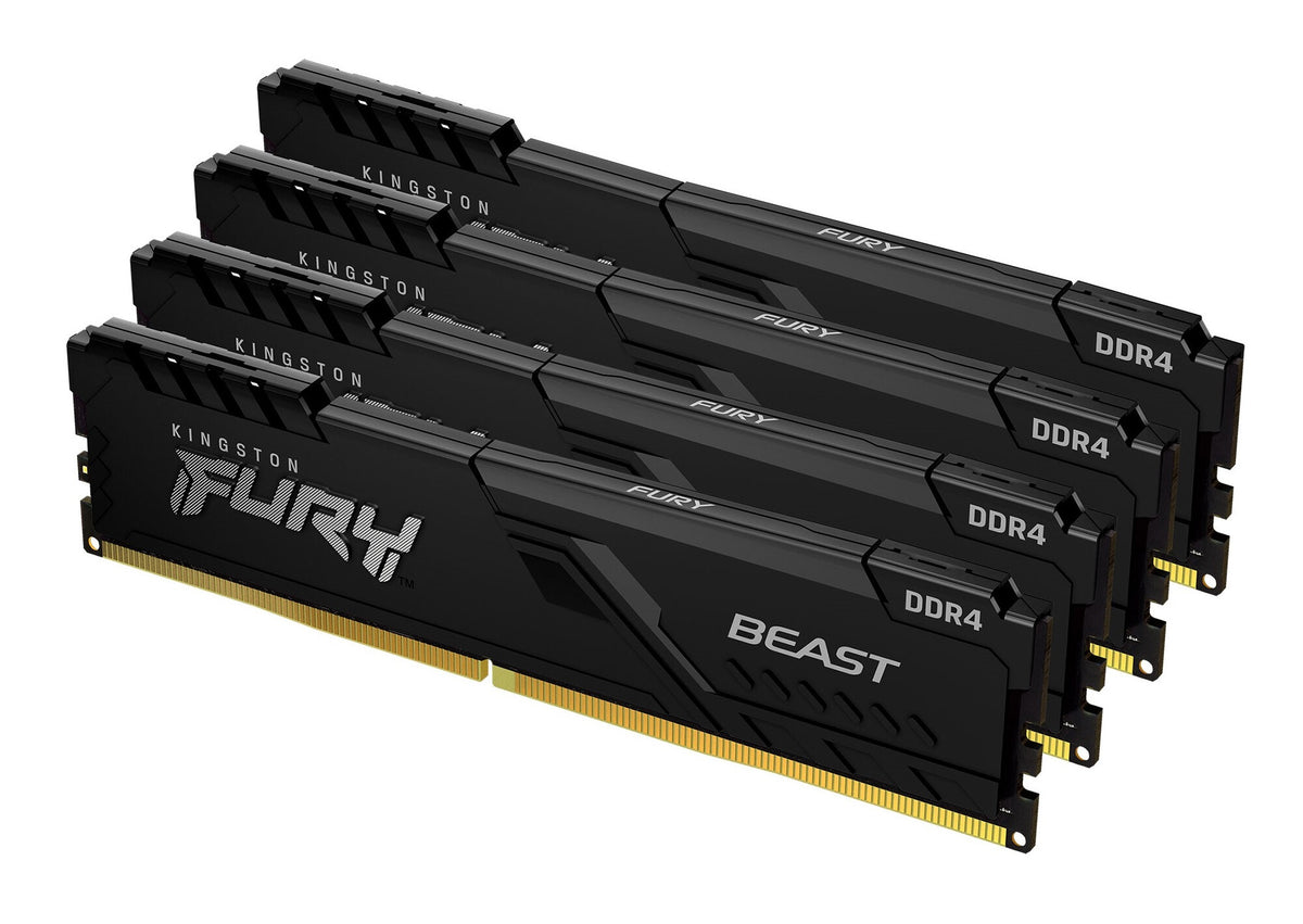 Kingston Technology FURY Beast - 64 GB 4 x 16 GB 3200MT/s DDR4 memory module