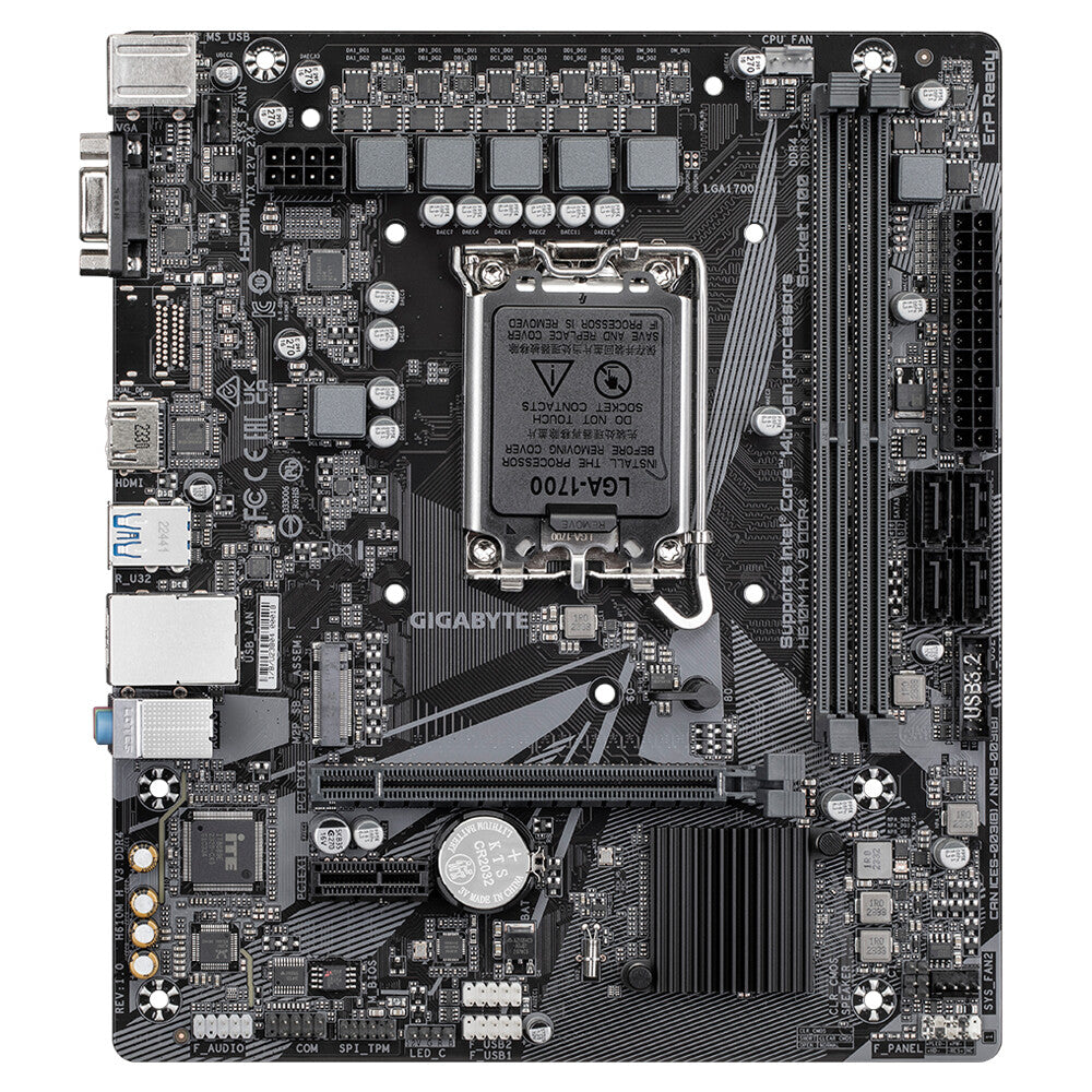 Gigabyte H610M H V3 DDR4 ATX motherboard - Intel H610 LGA 1700