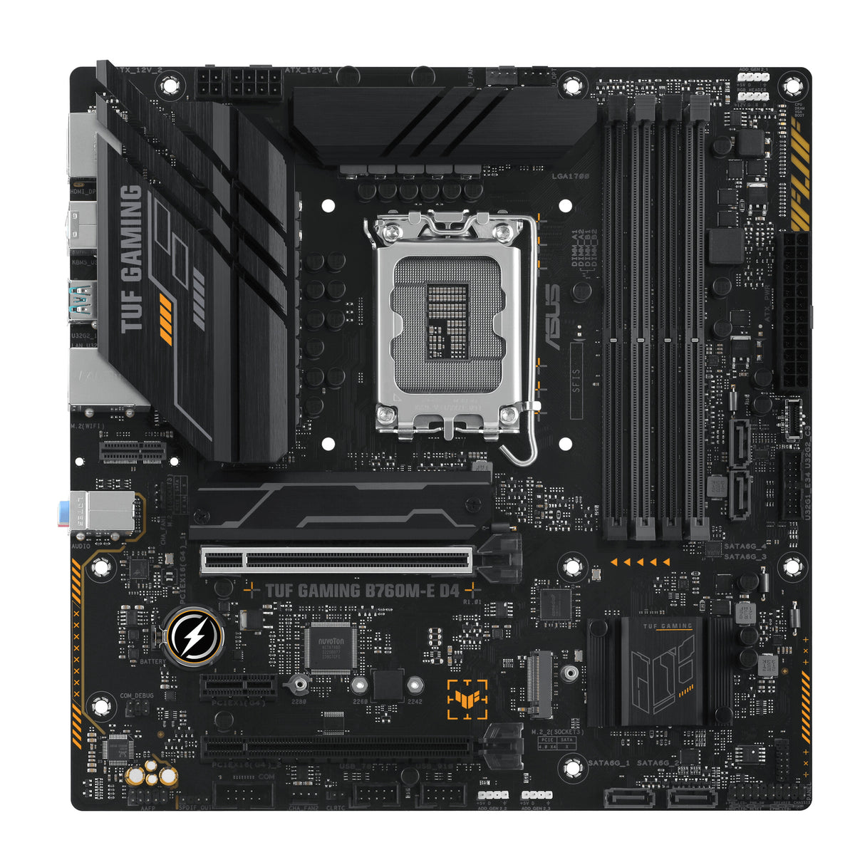 ASUS TUF GAMING B760M-E D4 micro ATX motherboard - Intel B760 LGA 1700