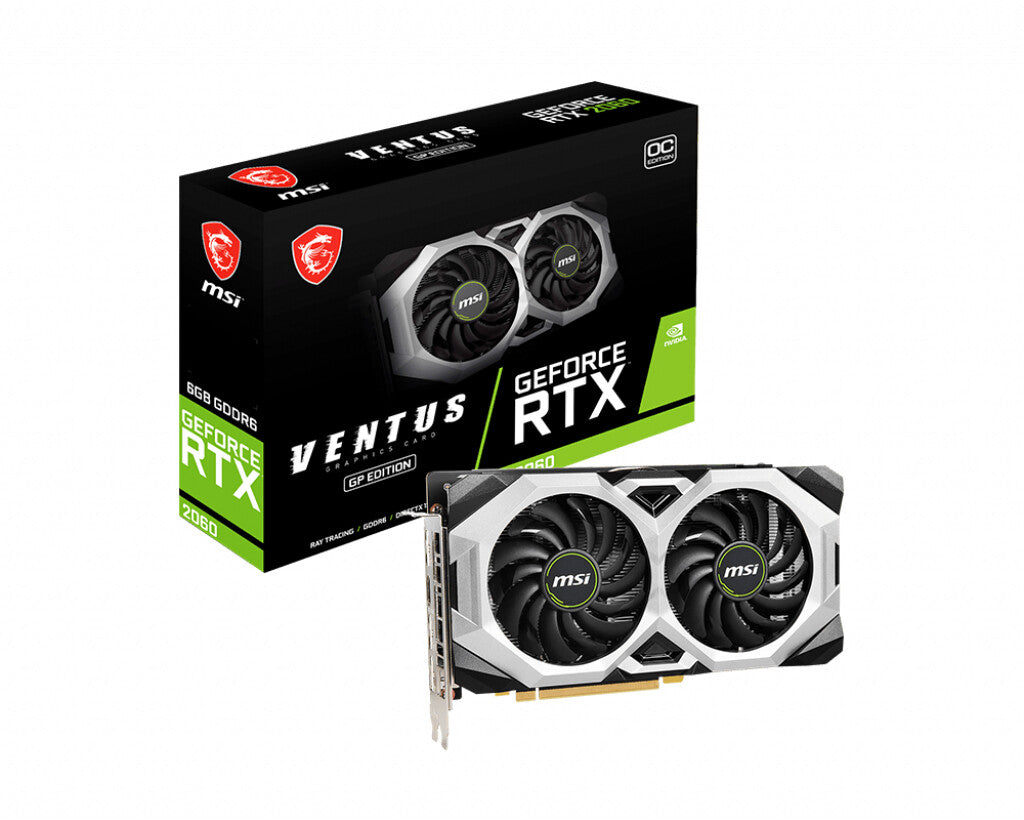 MSI VENTUS GP OC - NVIDIA 6 GB GDDR6 GeForce RTX 2060 graphics card