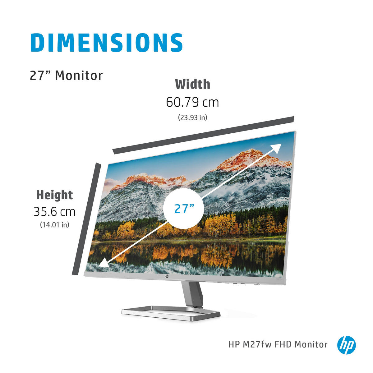 HP M27FW - 68.6 cm (27&quot;) 1920 x 1080p Full HD Monitor