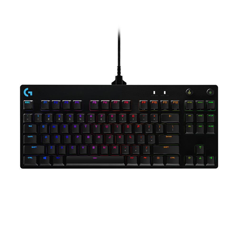 Logitech G - G PRO TKL - USB Wired RGB Mechanical Gaming Keyboard in Black (QWERTY UK)