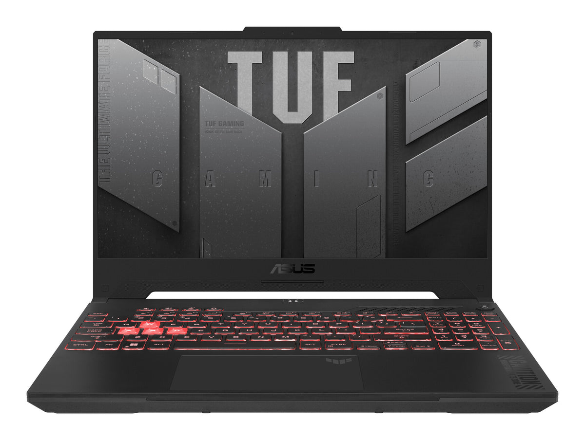 ASUS TUF Gaming A15 Laptop - 39.6 cm (15.6&quot;) - AMD Ryzen™ 5 7535HS - 8 GB DDR5-SDRAM - 512 GB SSD - NVIDIA GeForce RTX 4050 - Wi-Fi 6 - Windows 11 Home - Black / Grey