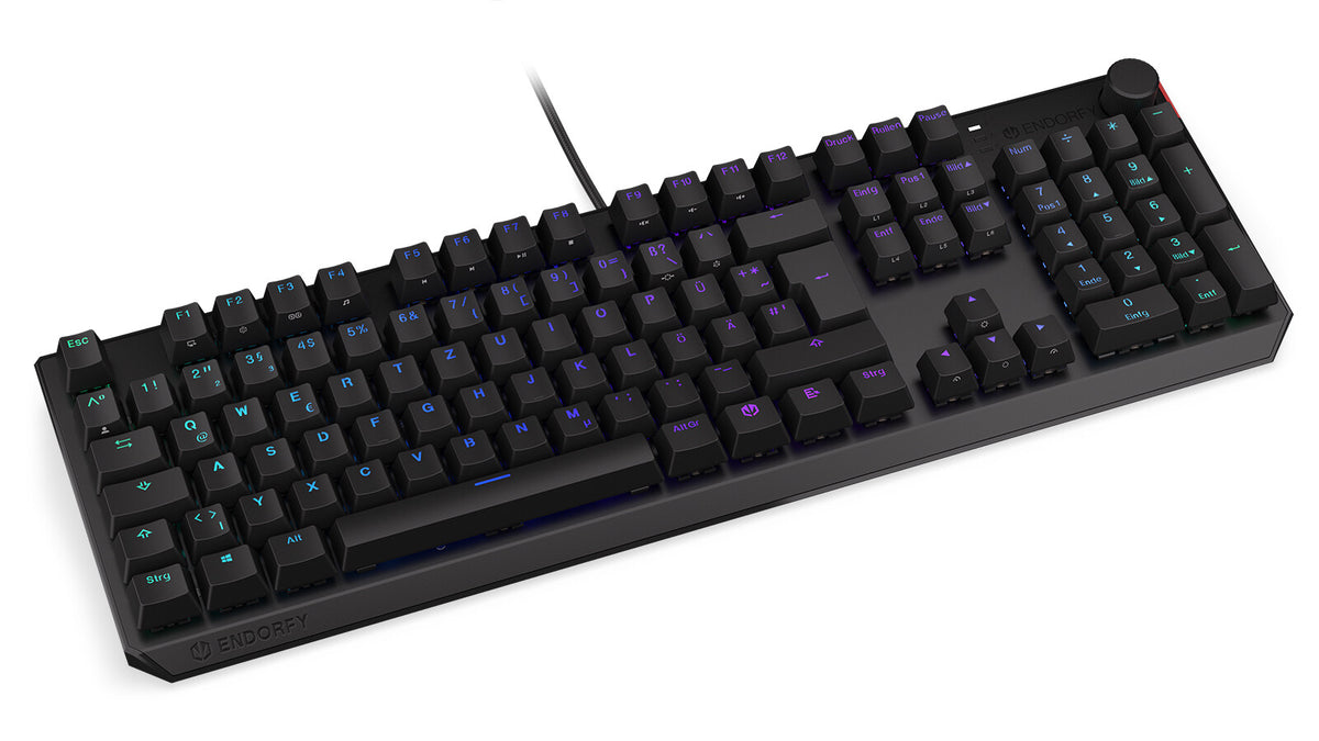 ENDORFY Thock - USB Wired RGB Mechanical Keyboard in Black (QWERTZ German)