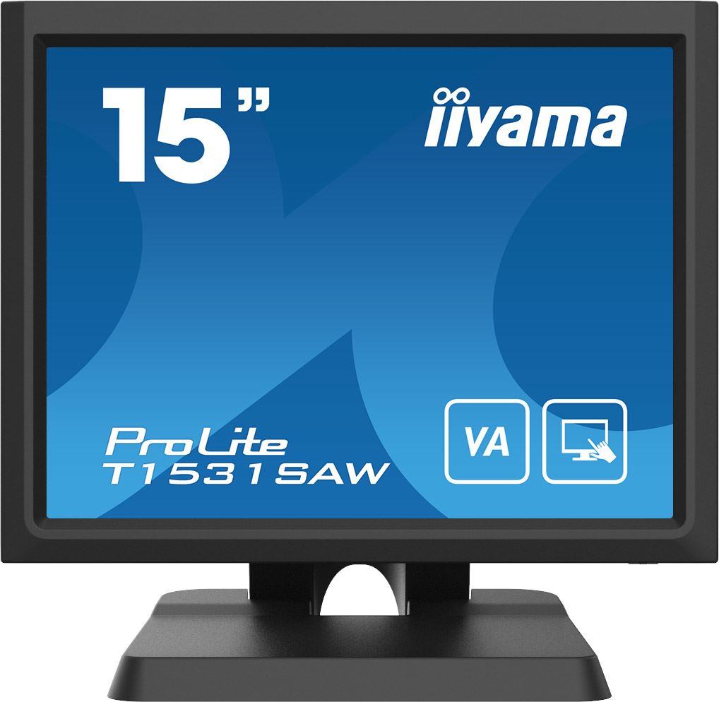 iiyama ProLite T1531SAW-B6 Computer Monitor 38.1 cm (15&quot;) 1024 x 768 pixels XGA Touchscreen Multi-user Black