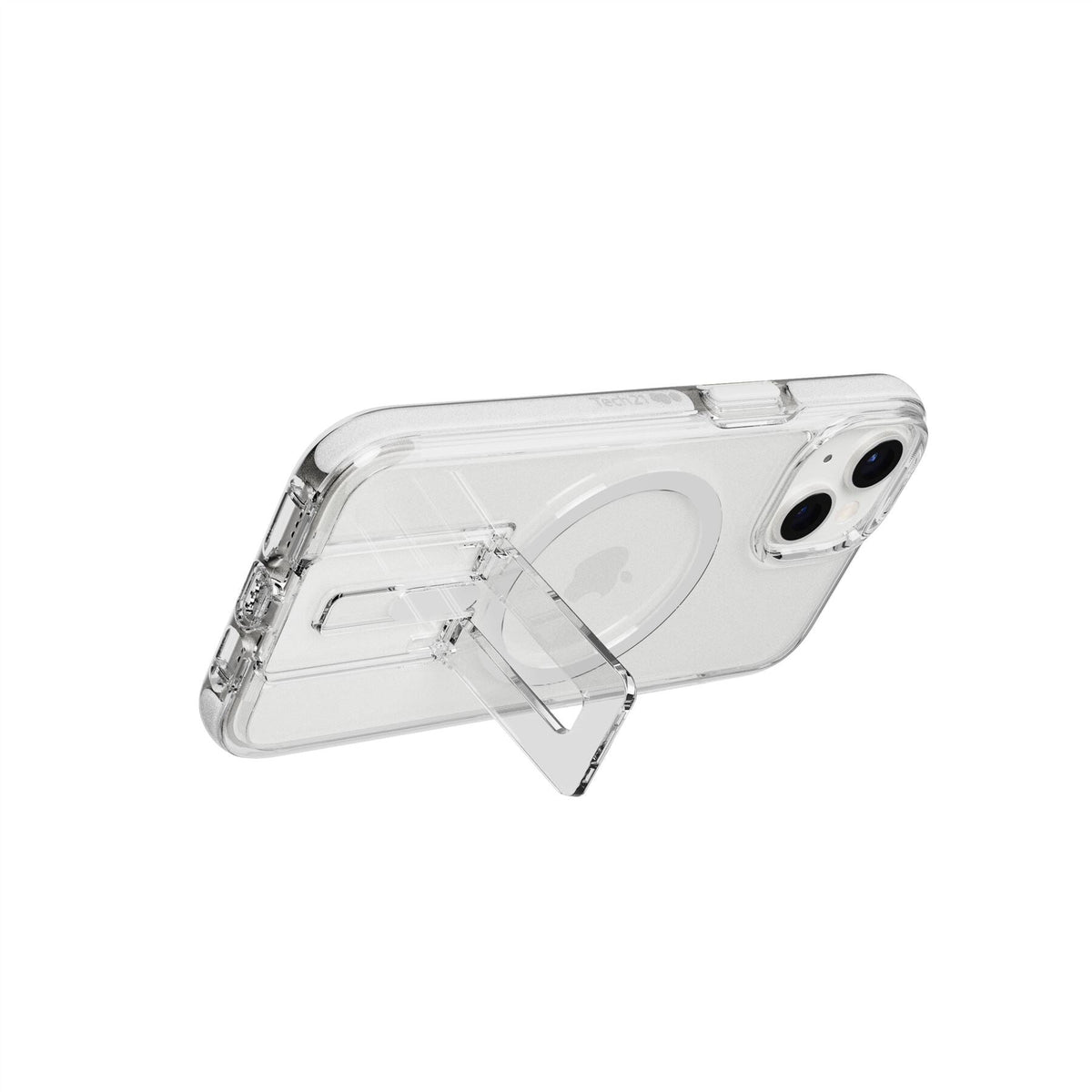 Tech21 Evo Crystal with MagSafe for iPhone 14 in Transparent / White