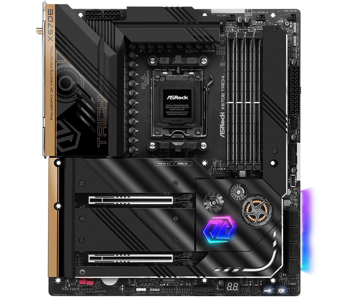 Asrock X670E TAICHI Extended ATX motherboard - AMD X670 Socket AM5