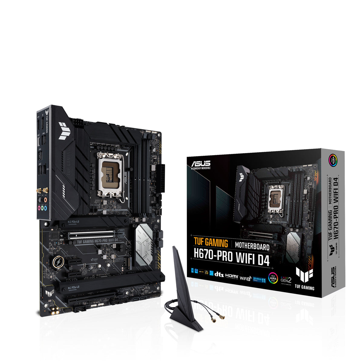 ASUS TUF GAMING H670-PRO WIFI D4 ATX motherboard - Intel H670 LGA 1700