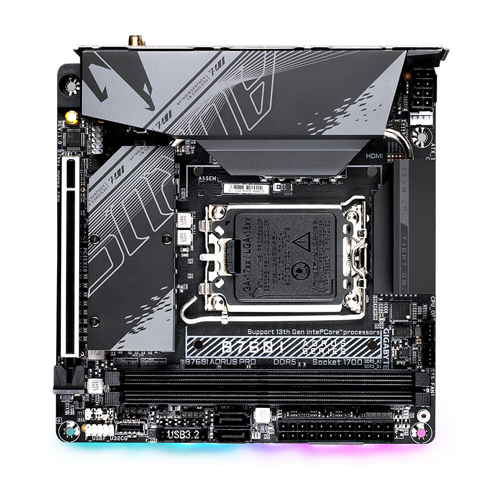 Gigabyte B760I AORUS PRO mini ITX motherboard - Intel B760 Express LGA 1700