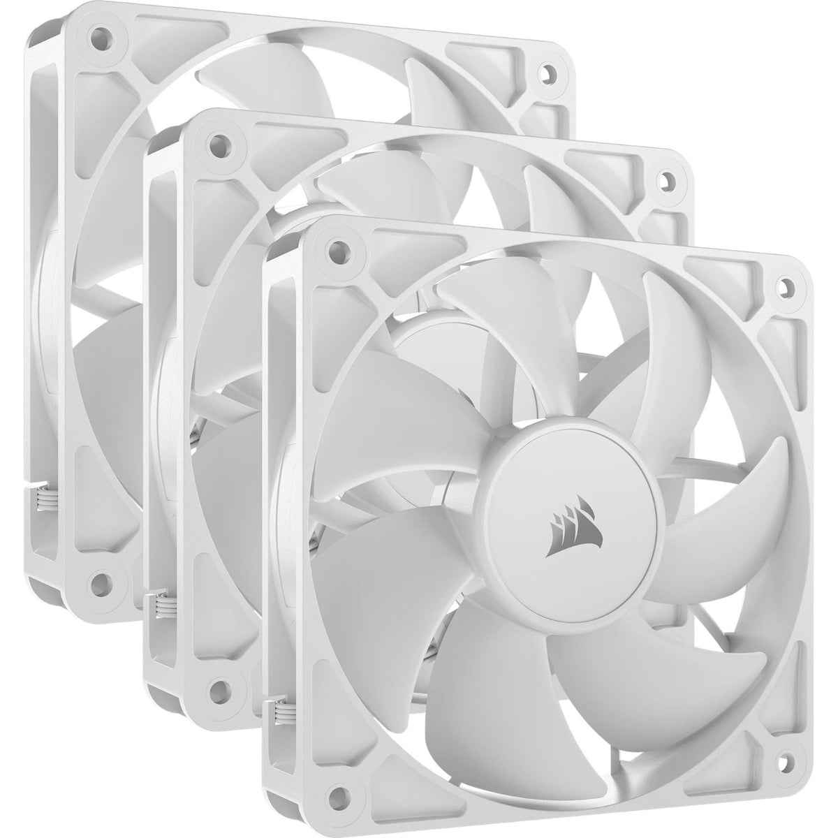 Corsair RS120 -  Computer Case Fan in White - 120mm (Pack of 3)