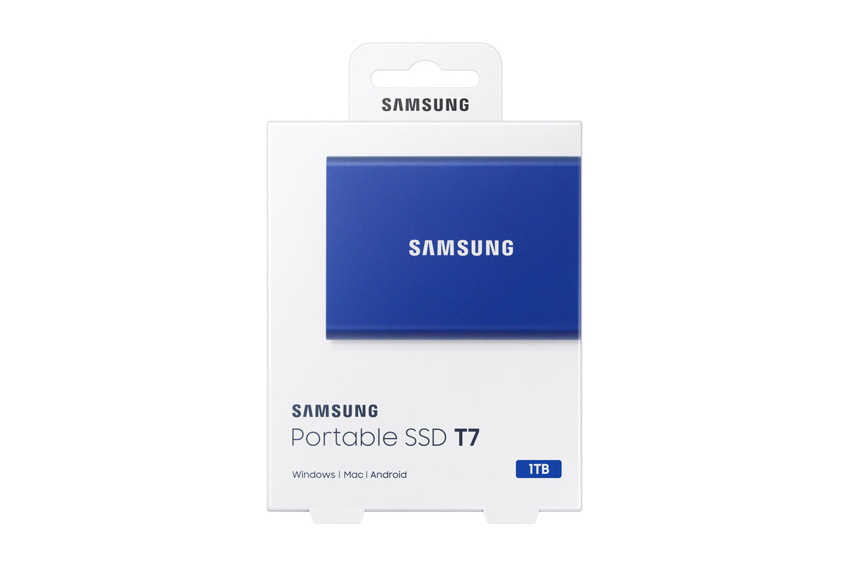 Samsung Portable SSD T7 in Blue - 1 TB