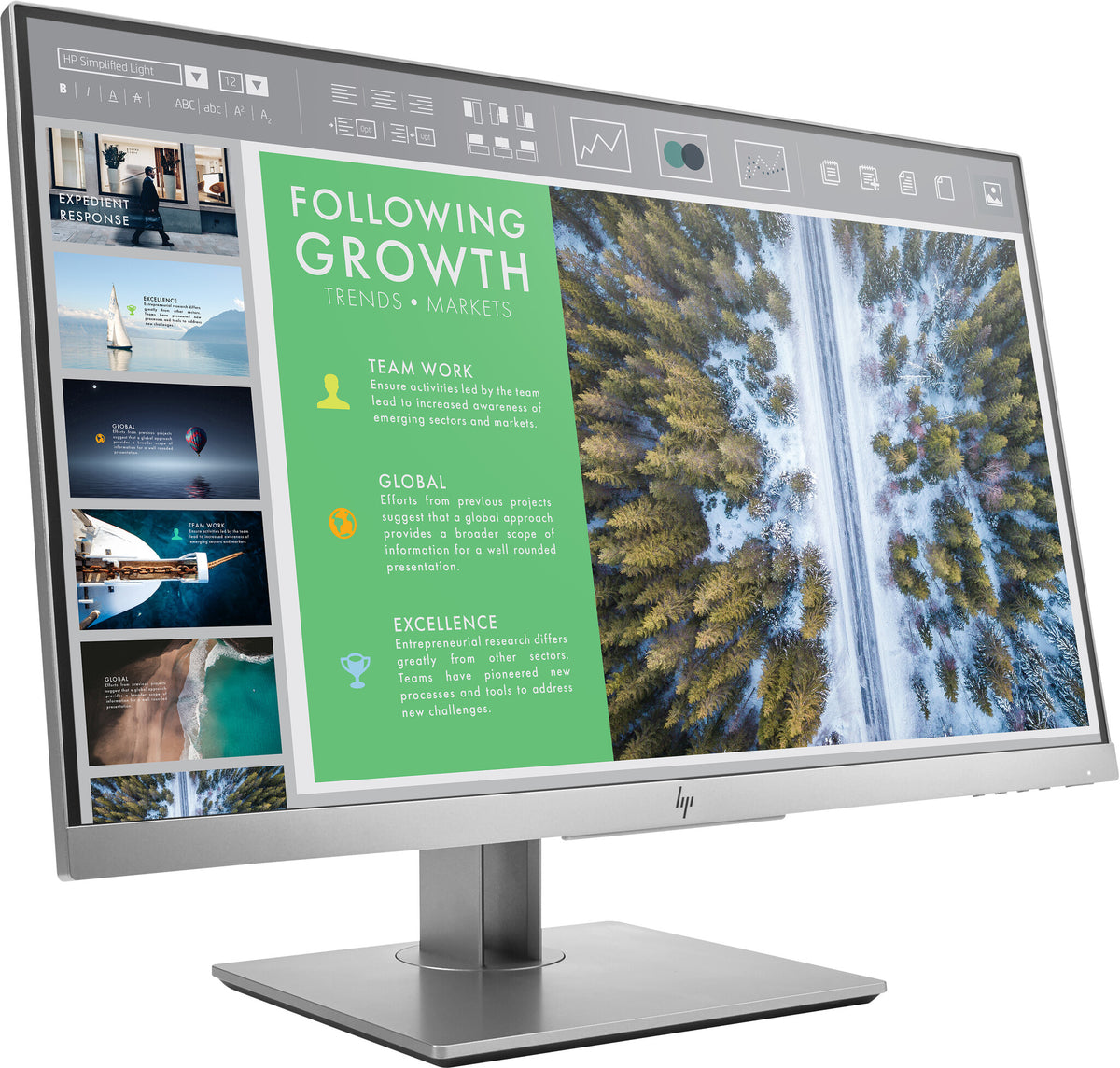 HP EliteDisplay E243 - 60.5 cm (23.8&quot;) - 1920 x 1080 pixels Full HD LED Monitor