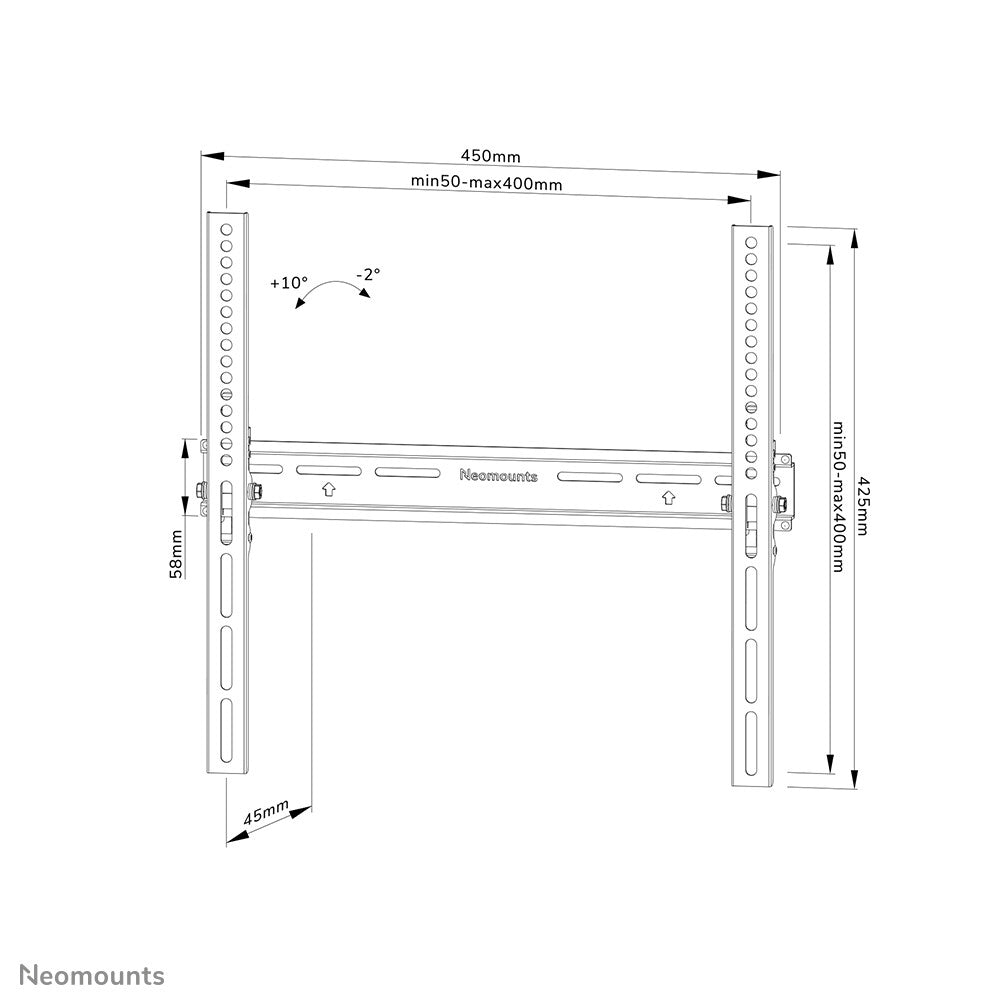 Neomounts WL35-350BL14 - TV wall mount for 81.3 cm (32&quot;) to 165.1 cm (65&quot;)