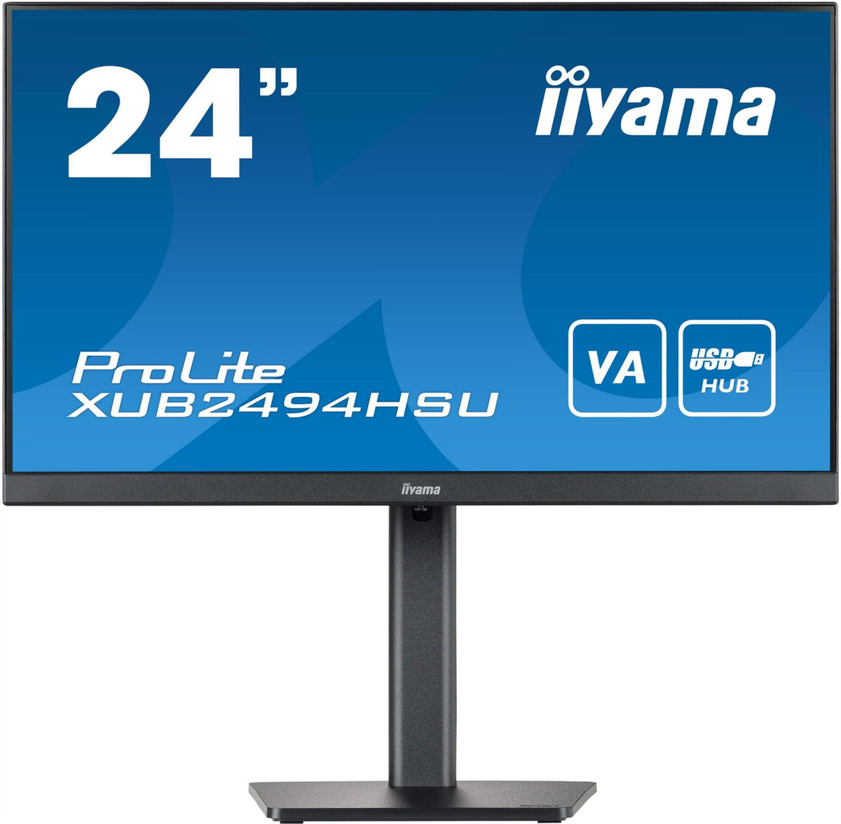 iiyama ProLite XUB2494HSU-B2 Computer Monitor 60.5 cm (23.8&quot;) 1920 x 1080 pixels Full HD LED Black