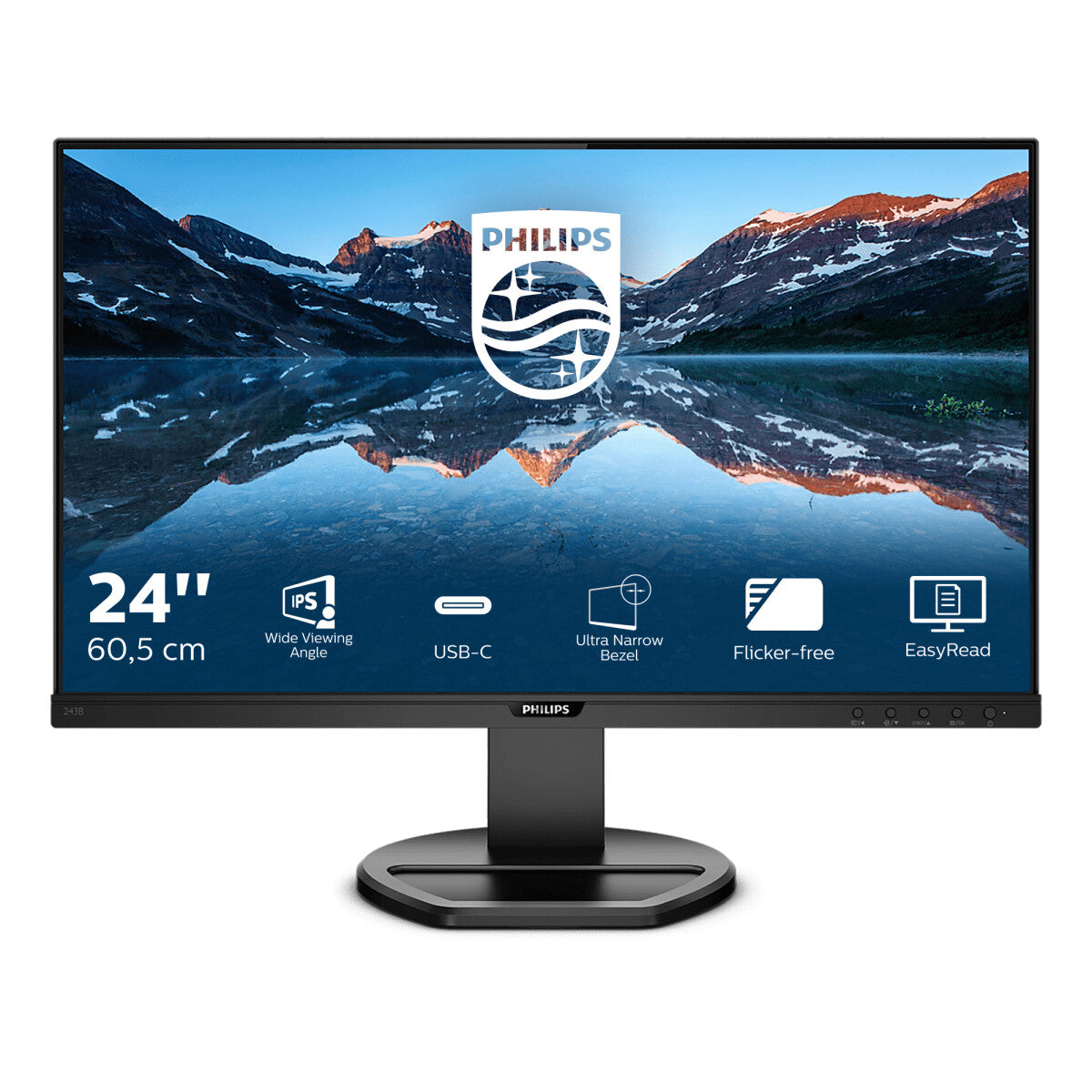 Philips B Line 243B9/00 - 60.5 cm (23.8&quot;) - 1920 x 1080 pixels Full HD LED Monitor