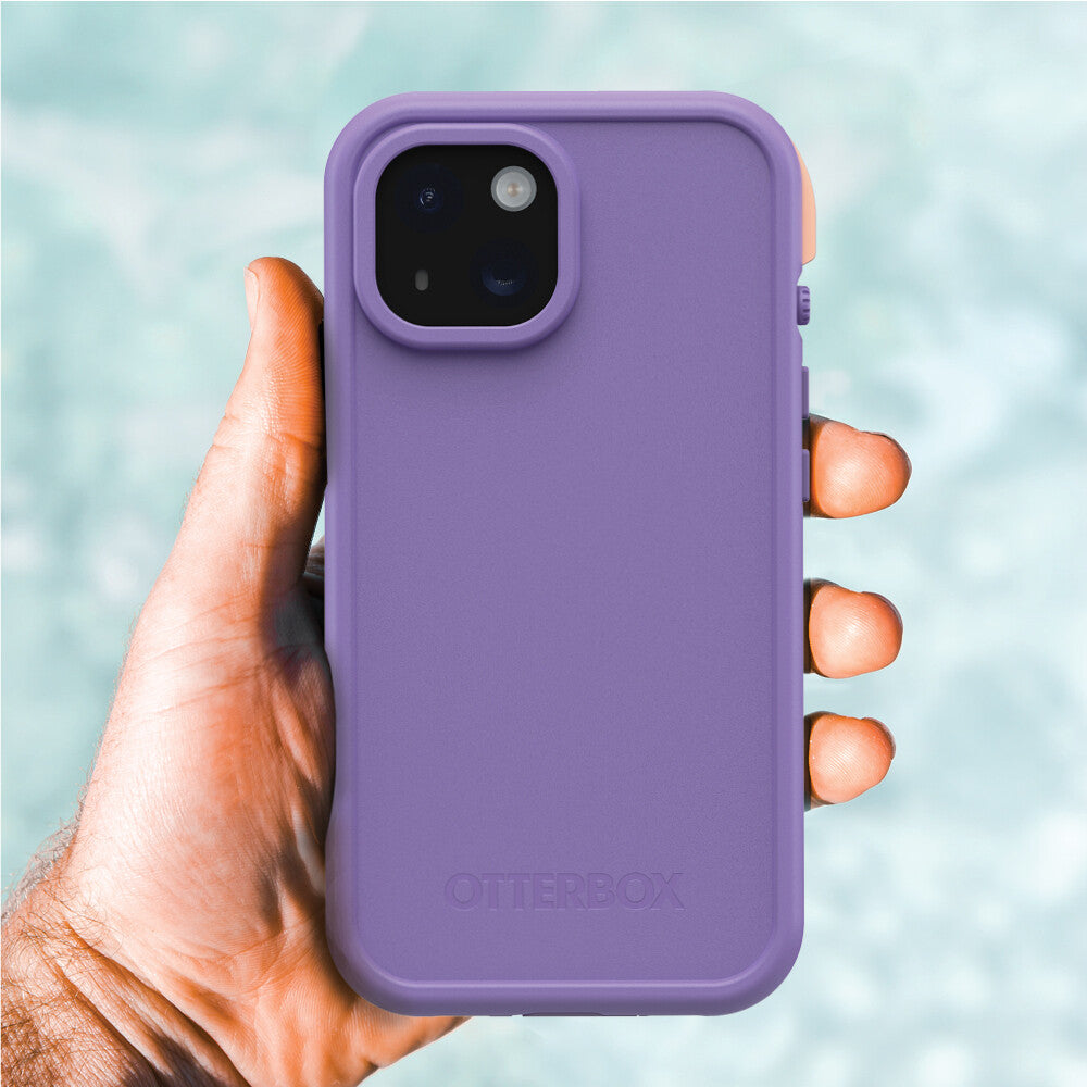 OtterBox Frē Series for iPhone 15 in Rule of Plum (Purple)