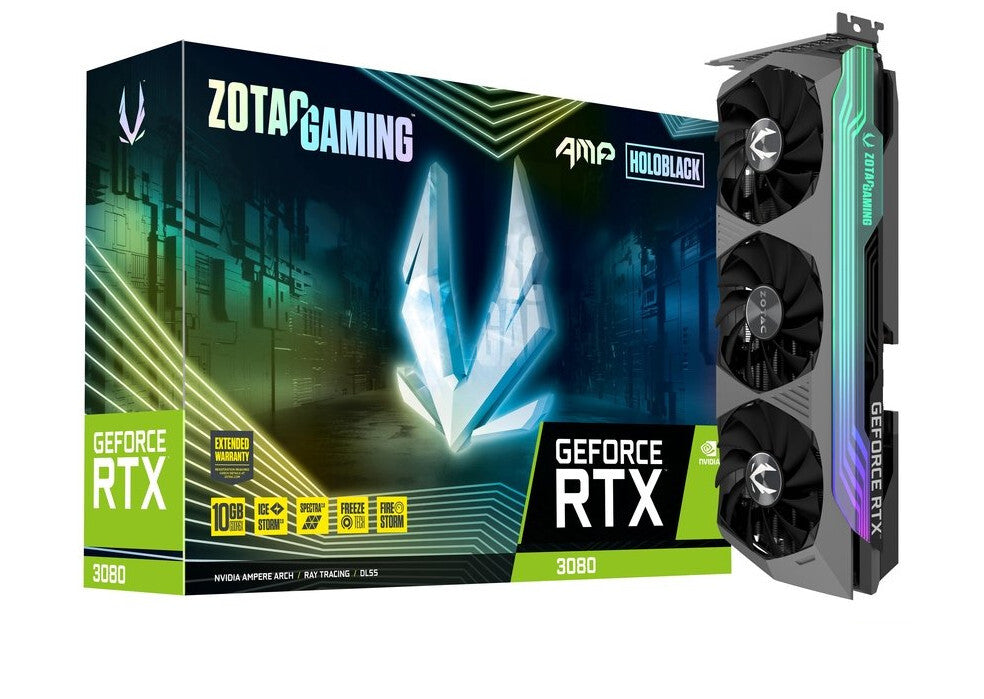 Zotac GAMING AMP Holo - NVIDIA 10 GB GDDR6X GeForce RTX 3080 graphics card