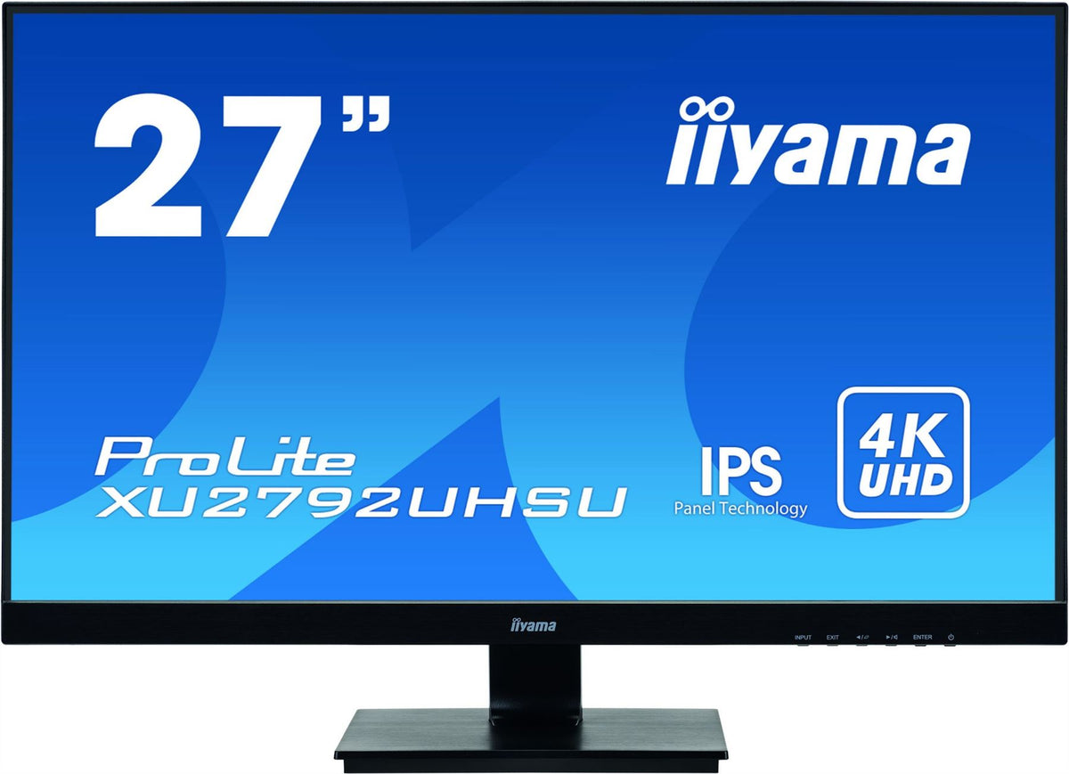 iiyama ProLite XU2792UHSU-B1 LED display 68.6 cm (27&quot;) 3840 x 2160 pixels 4K Ultra HD Black Monitor