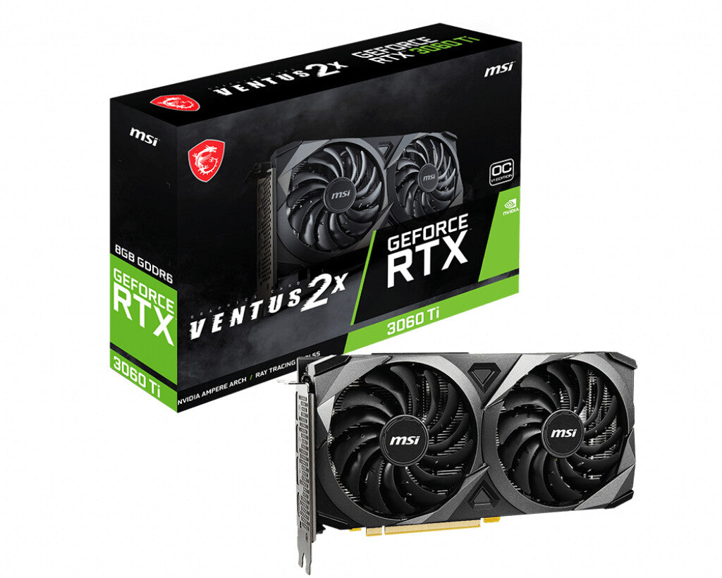 MSI VENTUS 2X OC V1 LHR - NVIDIA 8 GB GDDR6 GeForce RTX 3060 Ti graphics card