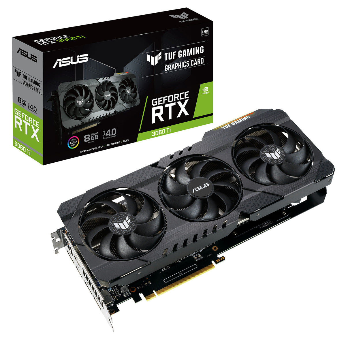 ASUS TUF Gaming V2 - NVIDIA 8 GB GDDR6 GeForce RTX 3060 Ti graphics card