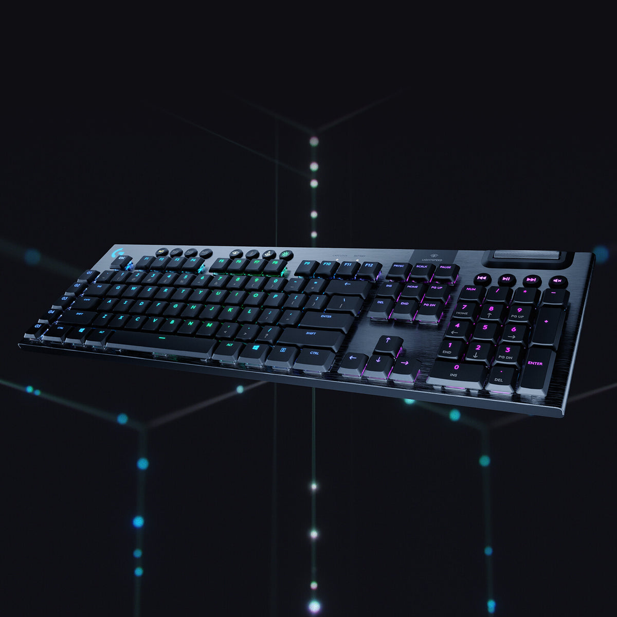 Logitech G - G915 LIGHTSPEED RGB - GL Tactile RF Wireless + Bluetooth Mechanical Gaming Keyboard