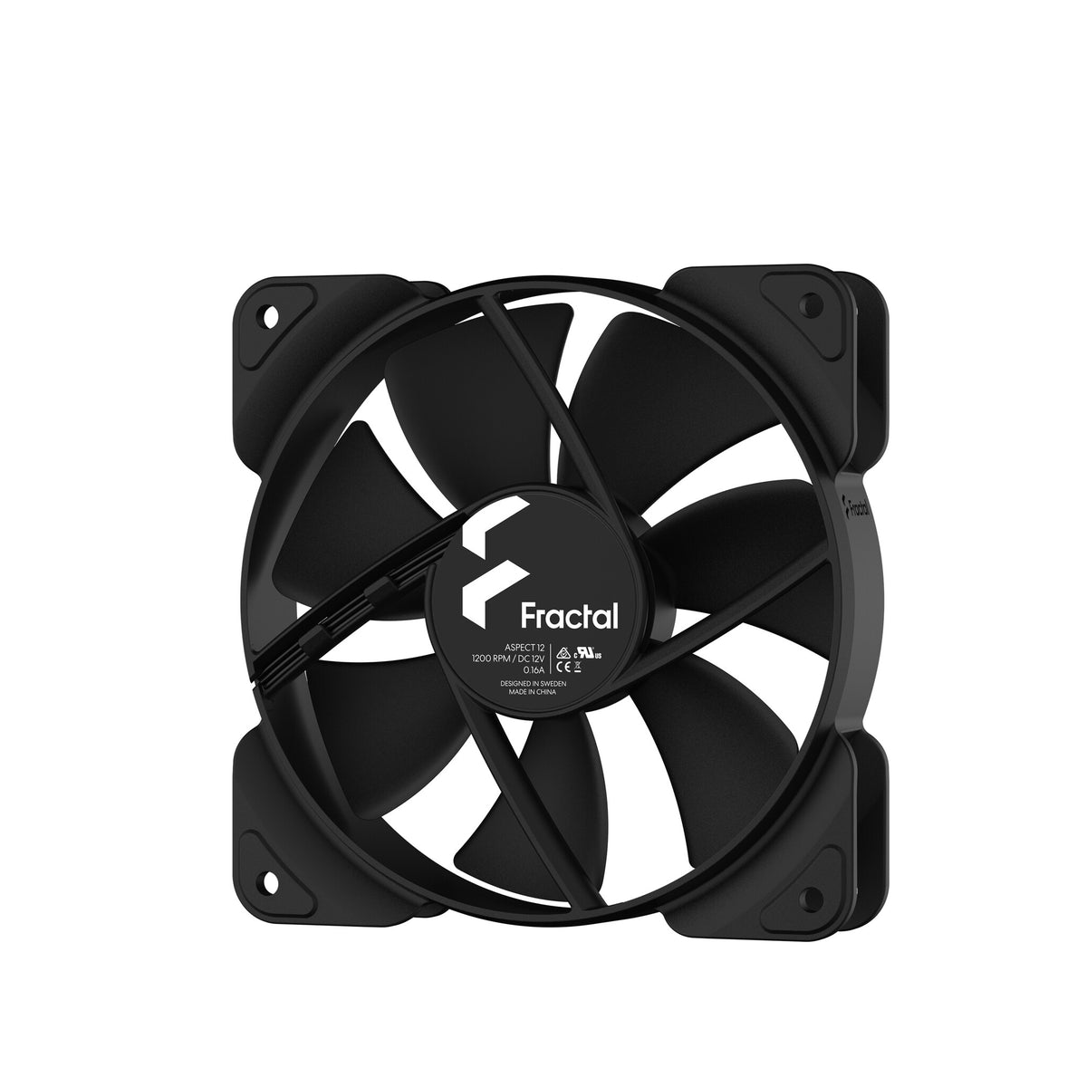 Fractal Design Aspect 12 - Computer Case Fan in Black - 120mm