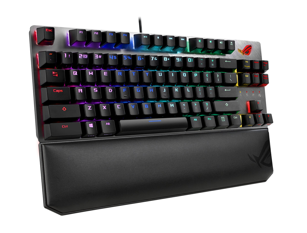 ASUS ROG Strix Scope TKL Deluxe NX - USB Wired RGB Mechanical Keyboard in Black / Grey (QWERTY UK)