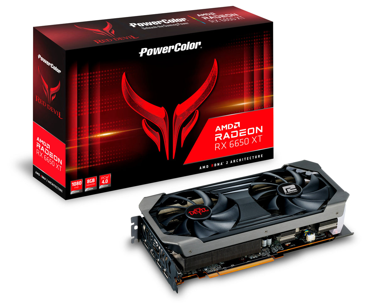 PowerColor Red Devil - AMD 8 GB GDDR6 Radeon RX 6650 XT graphics card