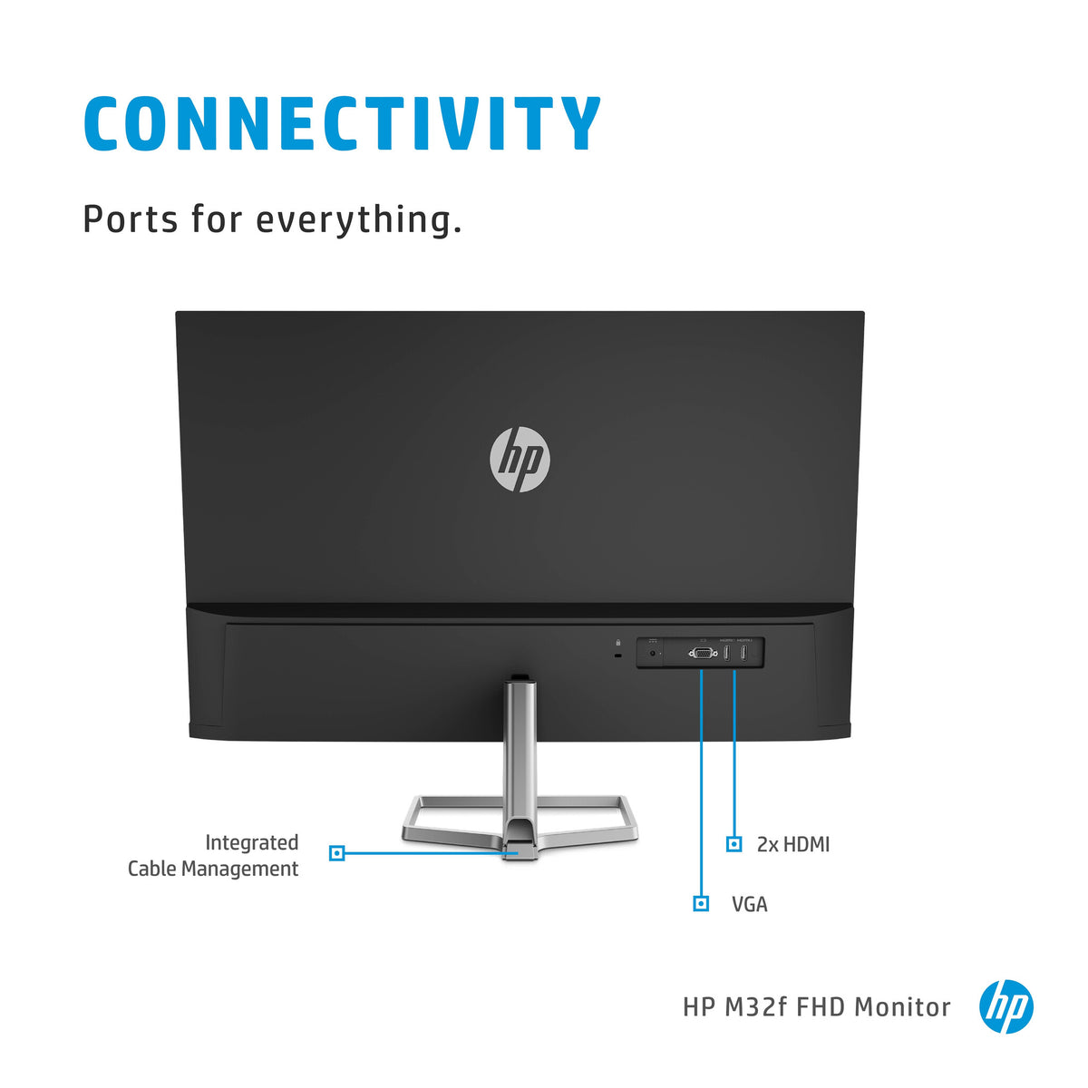 HP M32f - 80 cm (31.5&quot;) - 1920 x 1080 pixels Full HD Monitor