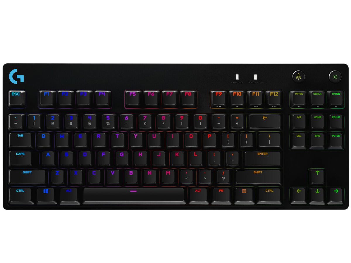 Logitech G G PRO - USB Wired RGB Mechanical TKL Gaming Keyboard in Black (QWERTY Nordic)