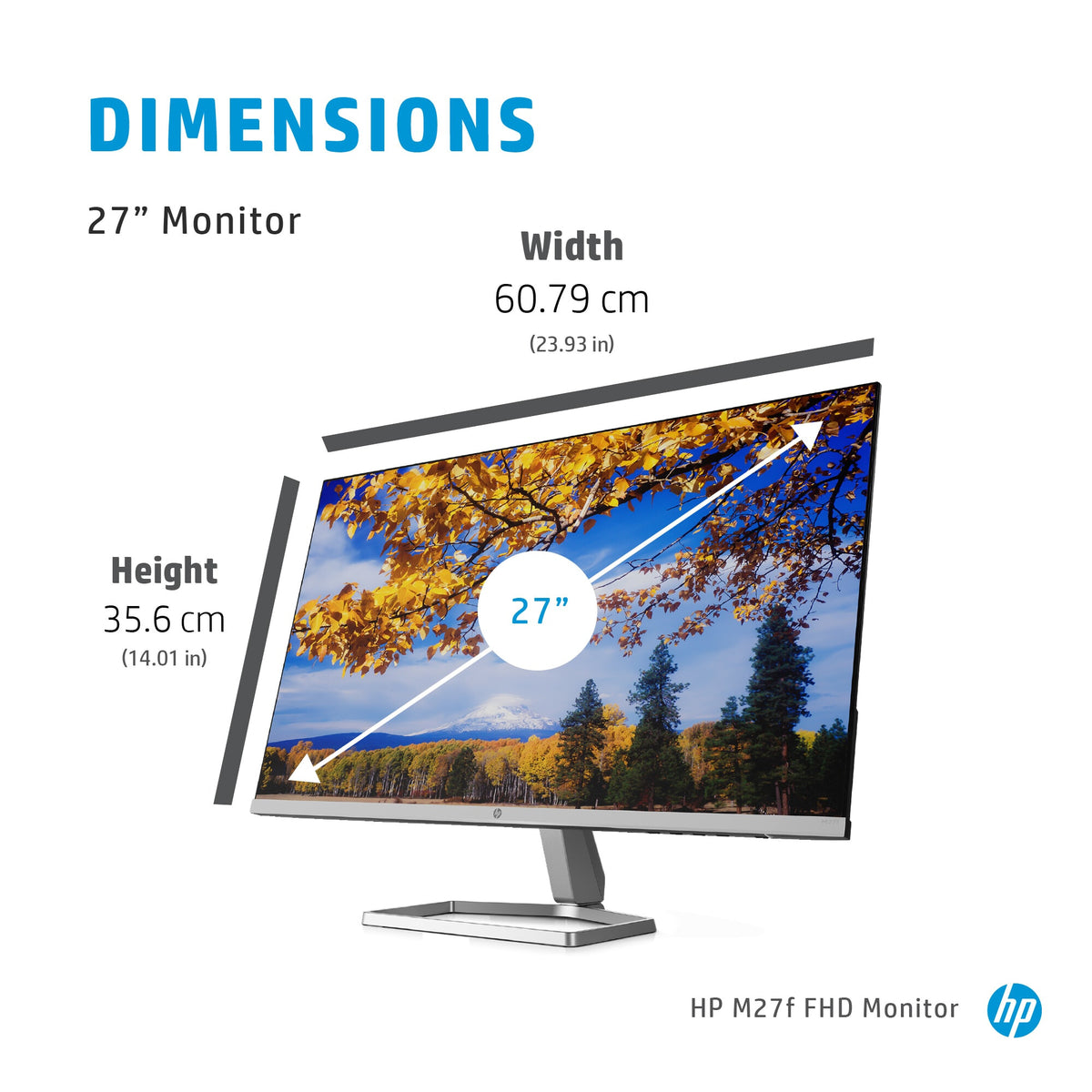 HP M27F - 68.6 cm (27&quot;) - 1920 x 1080 pixels Full HD LCD Monitor