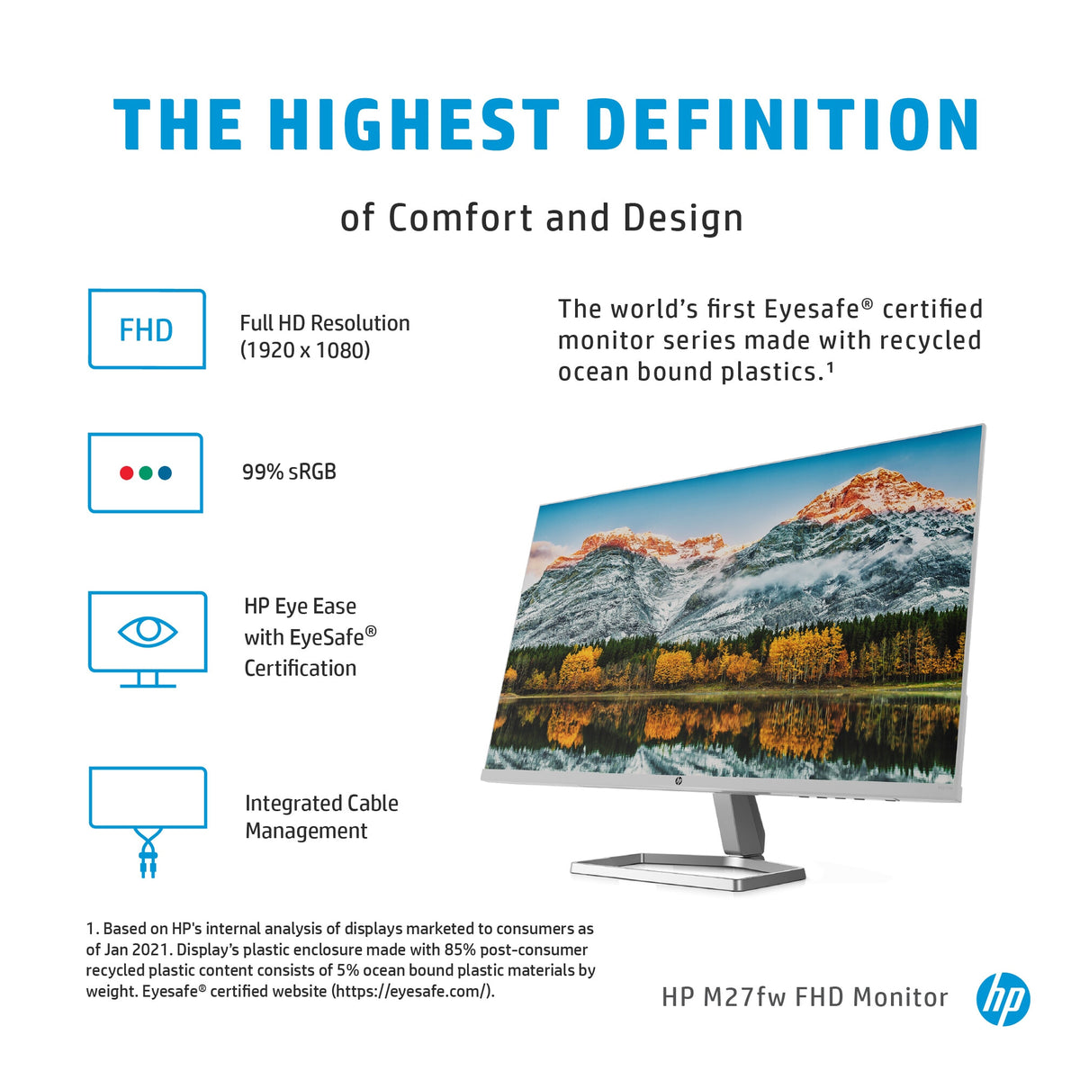 HP M27FW - 68.6 cm (27&quot;) 1920 x 1080p Full HD Monitor