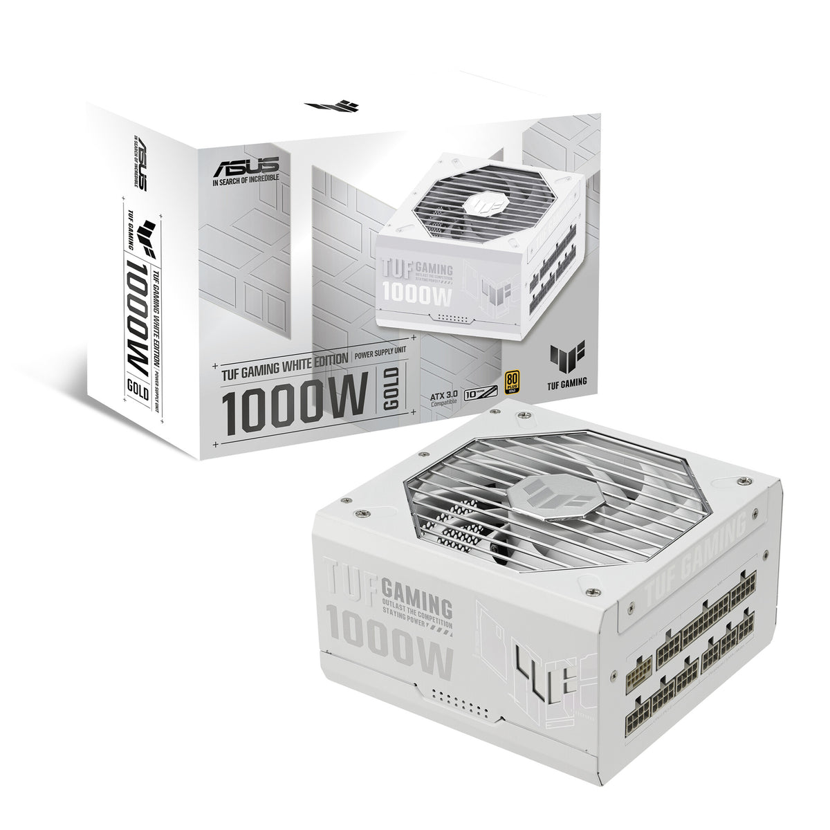 ASUS TUF Gaming &quot;White Edition&quot; - 1000W 80+ Gold Fully Modular Power Supply Unit