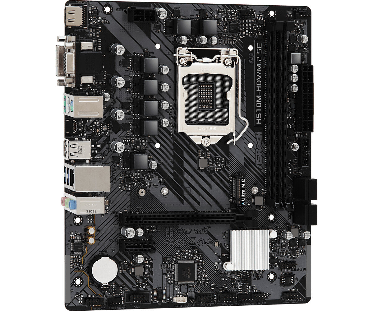 Asrock H510M-HDV/M.2 SE micro ATX motherboard - Intel H470 LGA 1200