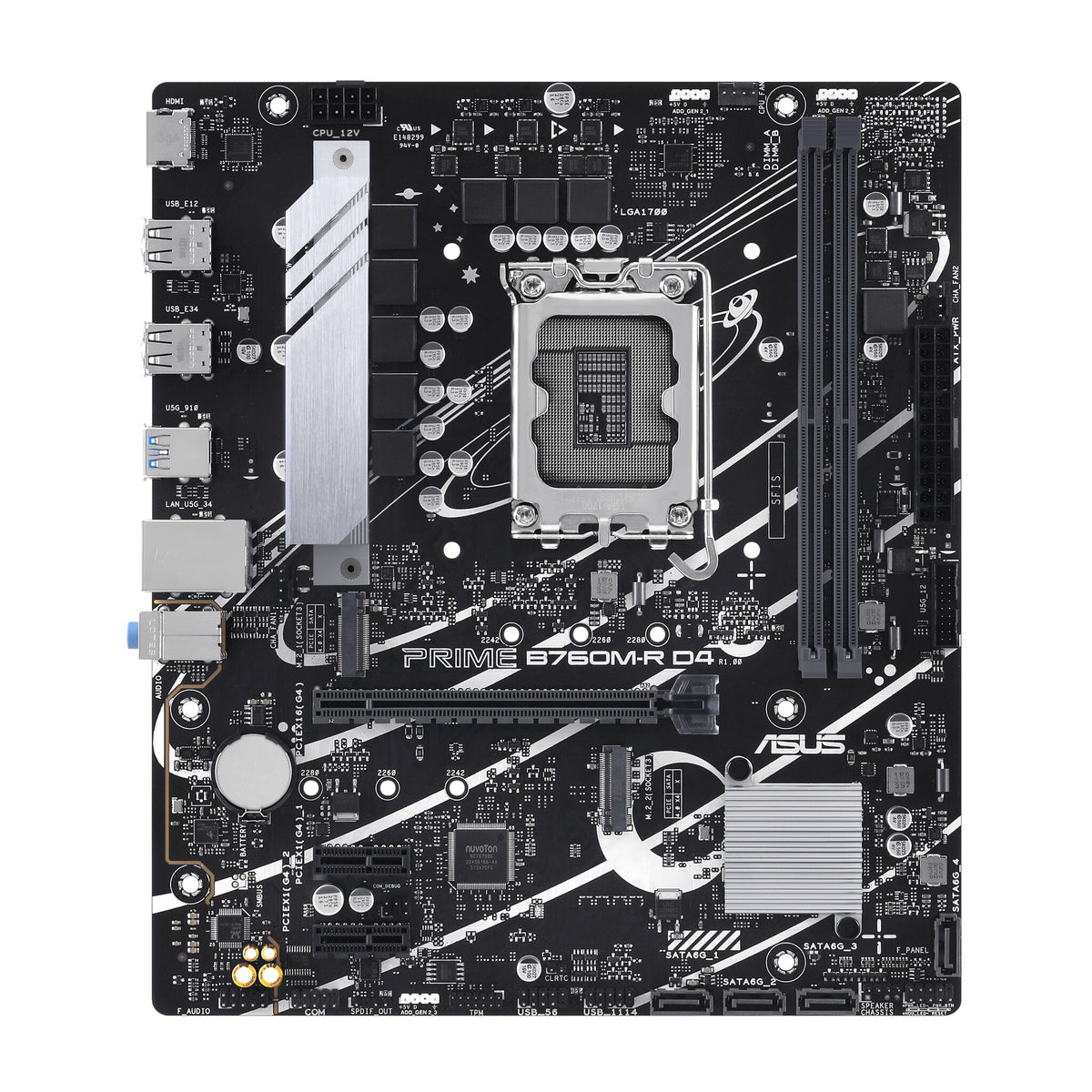 ASUS PRIME B760M-R D4 micro ATX motherboard - Intel B760 LGA 1700