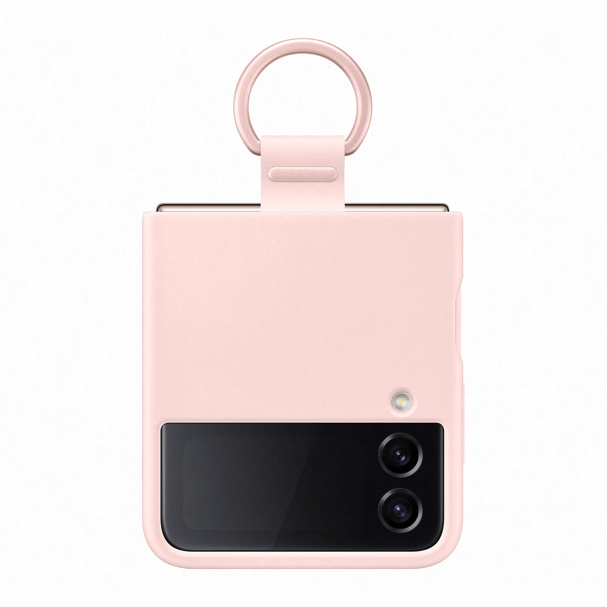 Samsung Silicone Cover With Ring for Galaxy Z Flip4 in Pink