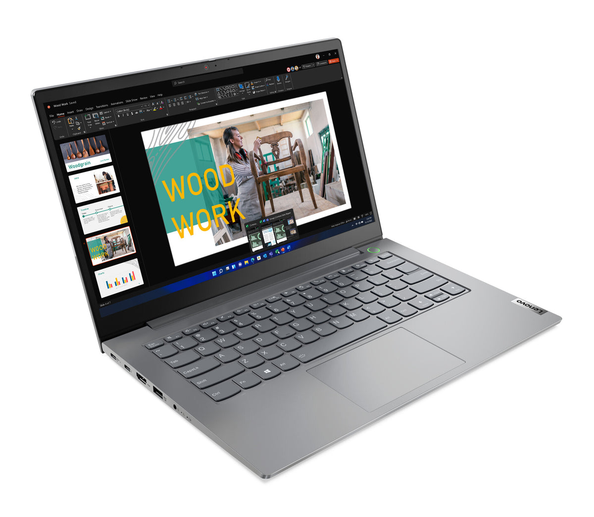 Lenovo ThinkBook 14 G4 IAP Laptop 35.6 cm (14&quot;) - Intel® Core™ i5-1235U - 8 GB DDR4-SDRAM - 256 GB SSD - Wi-Fi 6 - Windows 11 Pro - Grey