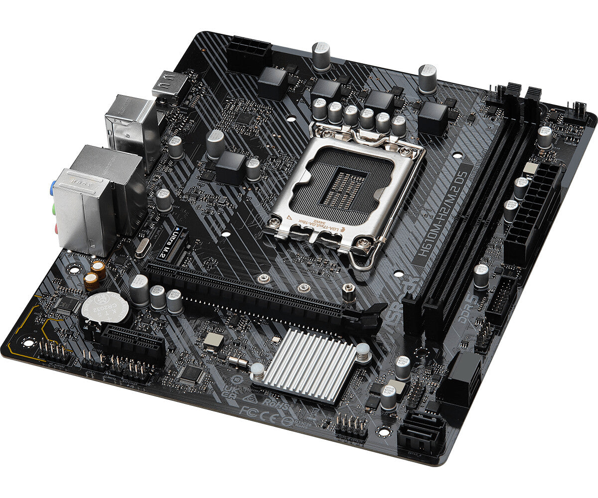 Asrock H610M-H2/M.2 D5 micro ATX motherboard - Intel H610 LGA 1700